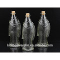 Haonai newest developed bottle series,fish shape glass bottle